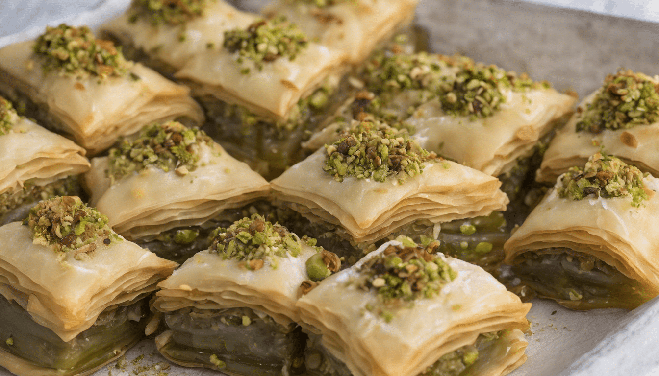 Mastic Pistachio Baklava