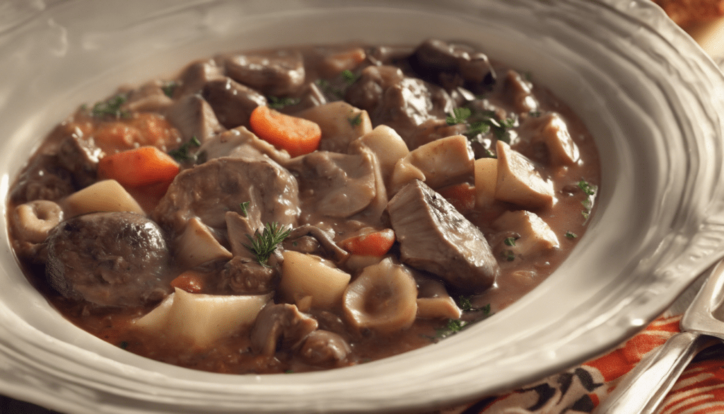 Meat Mushroom Stew