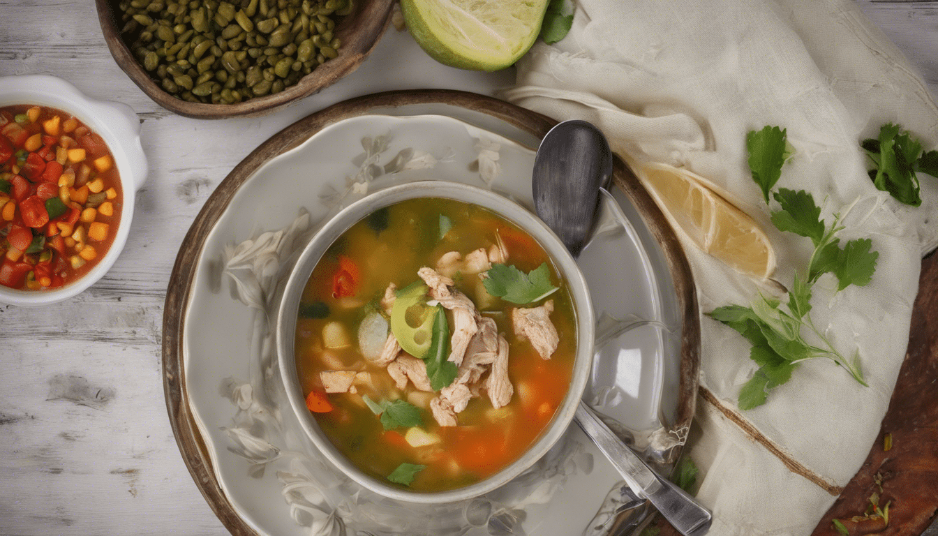 Mexican Bay Leaf Chicken Soup