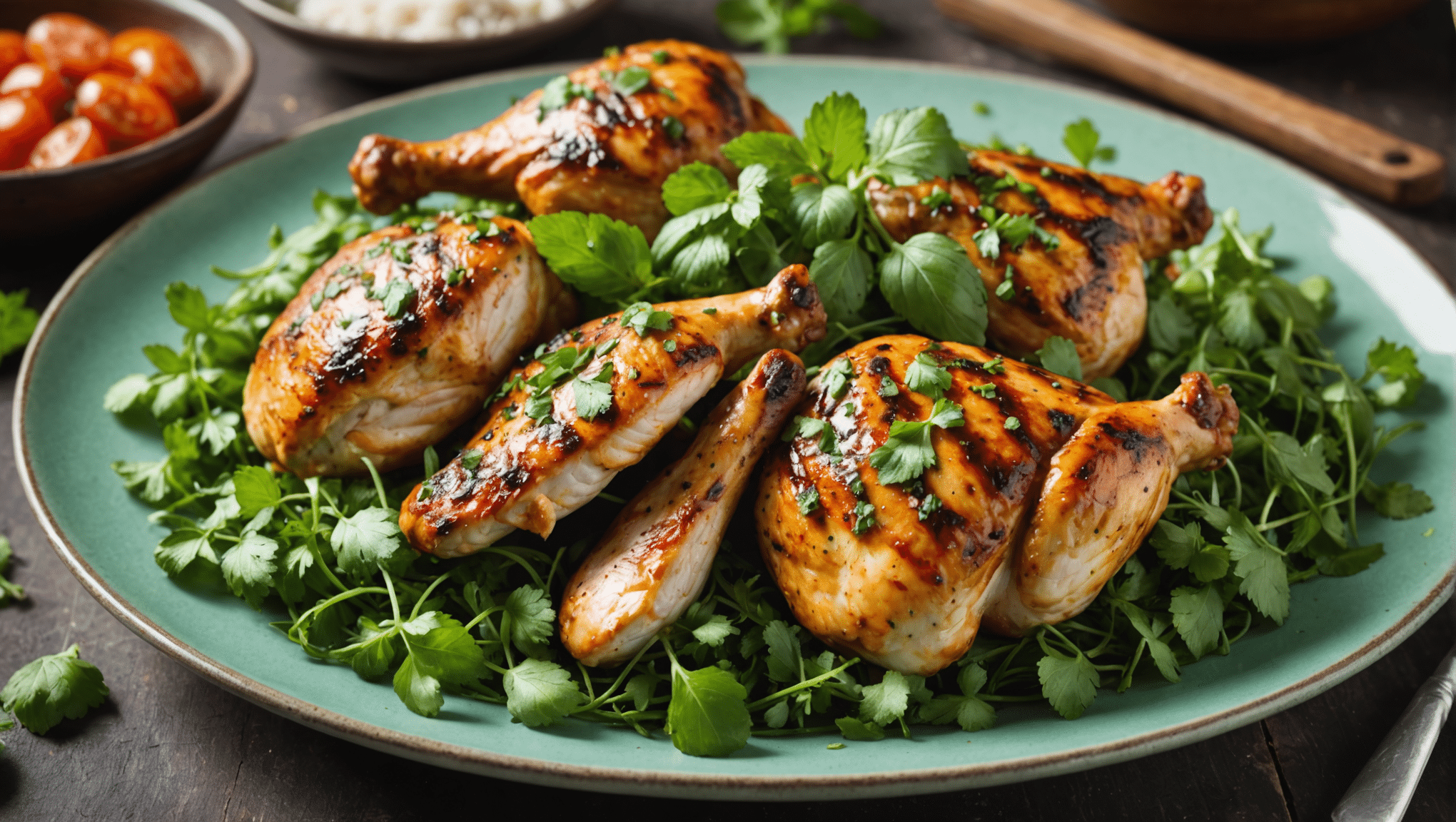 Mint and Coriander Chicken with refreshing herbs and delicious spices