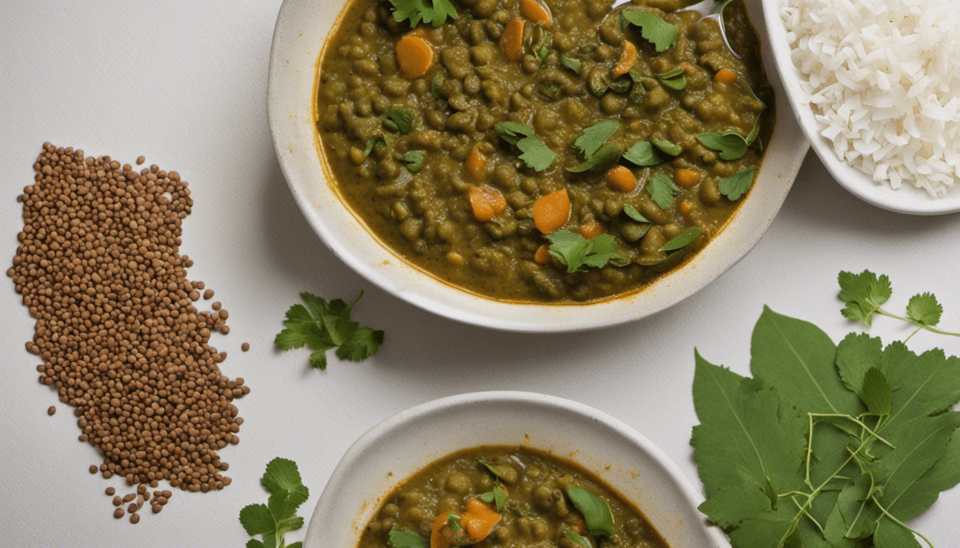 Moringa Leaf and Lentil Curry