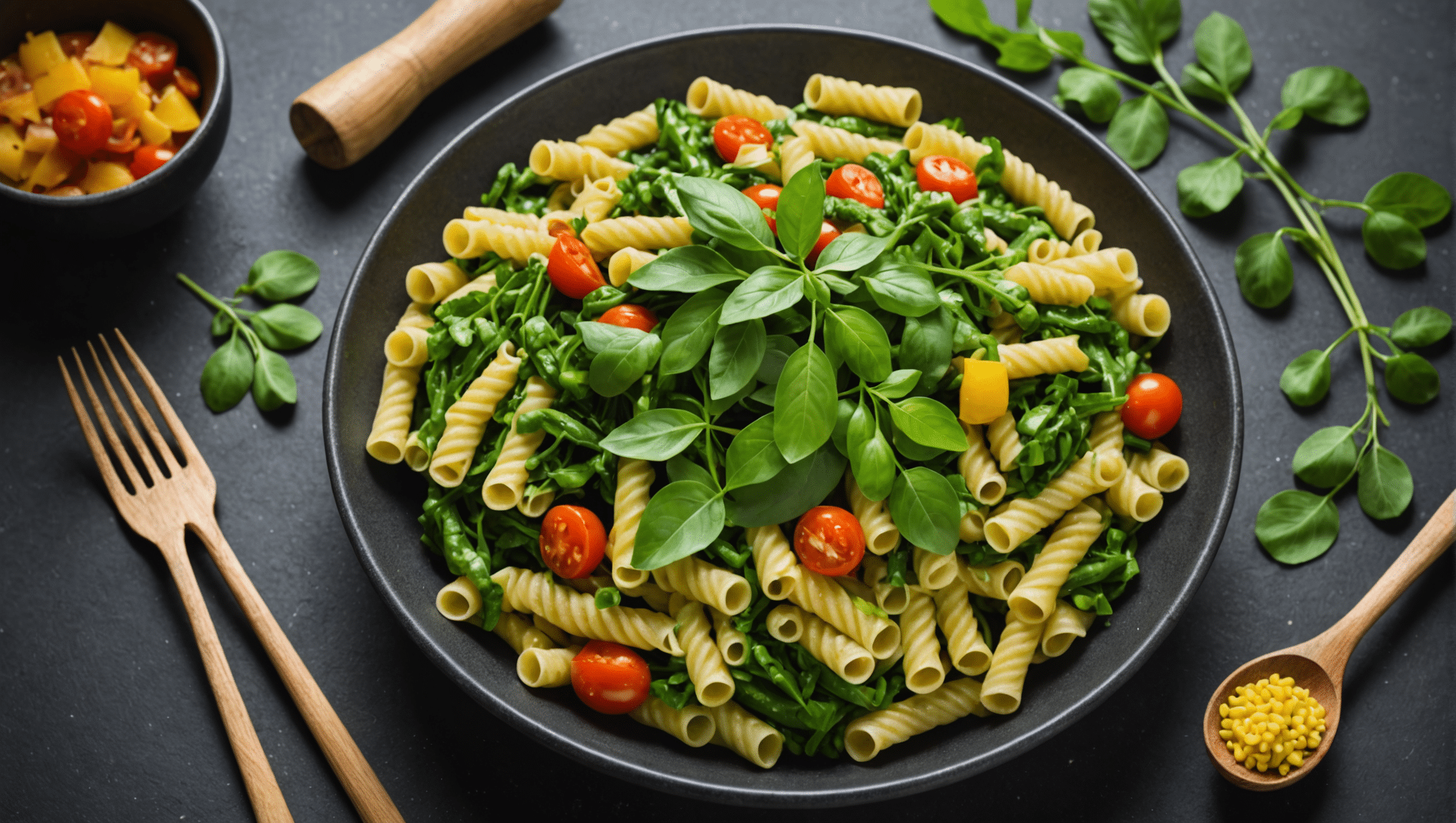 Moringa Leaf and Vegetable Pasta