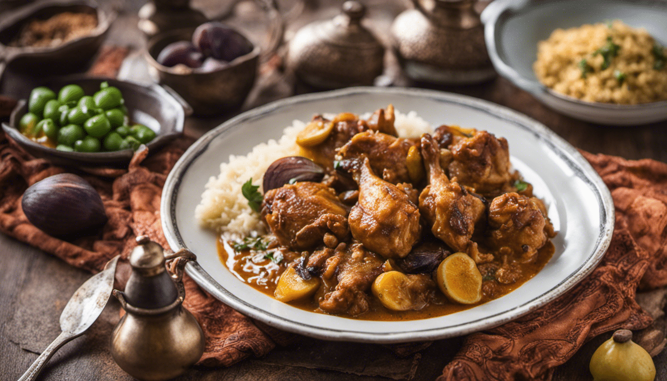 Moroccan Chicken Tagine with Saffron and Figs