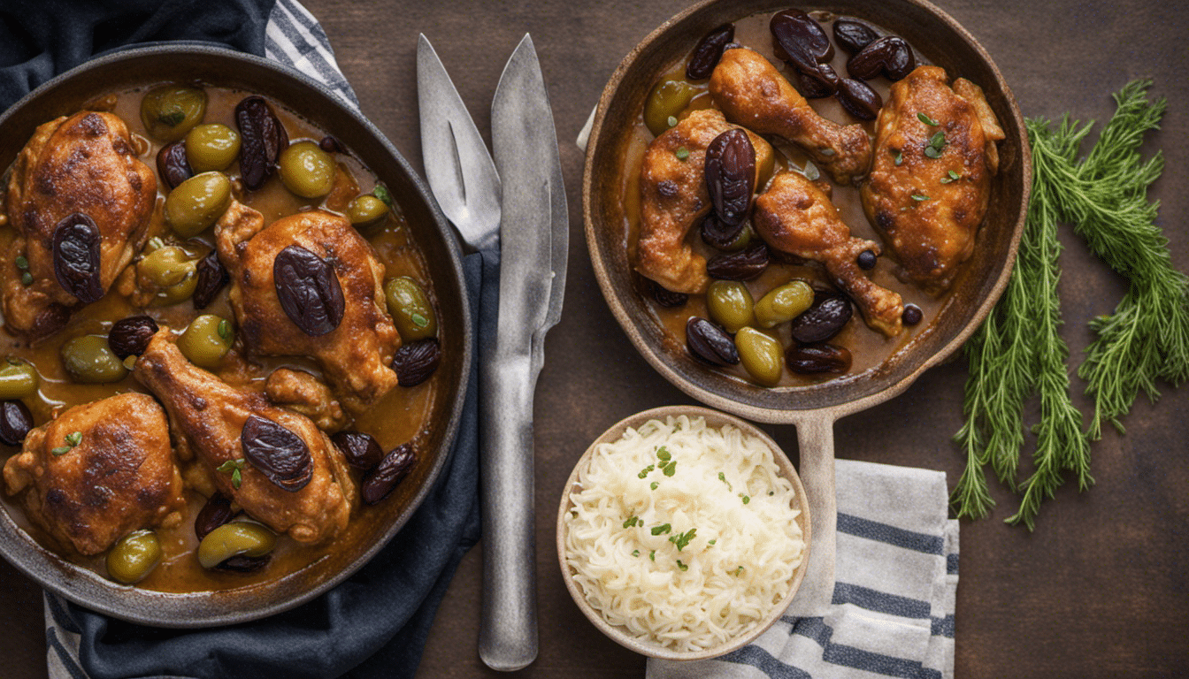 Moroccan Chicken with Dates and Olives