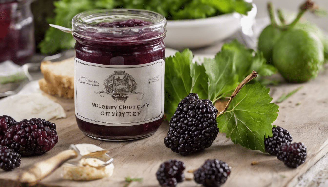 An appetizing bowl of Mulberry Chutney