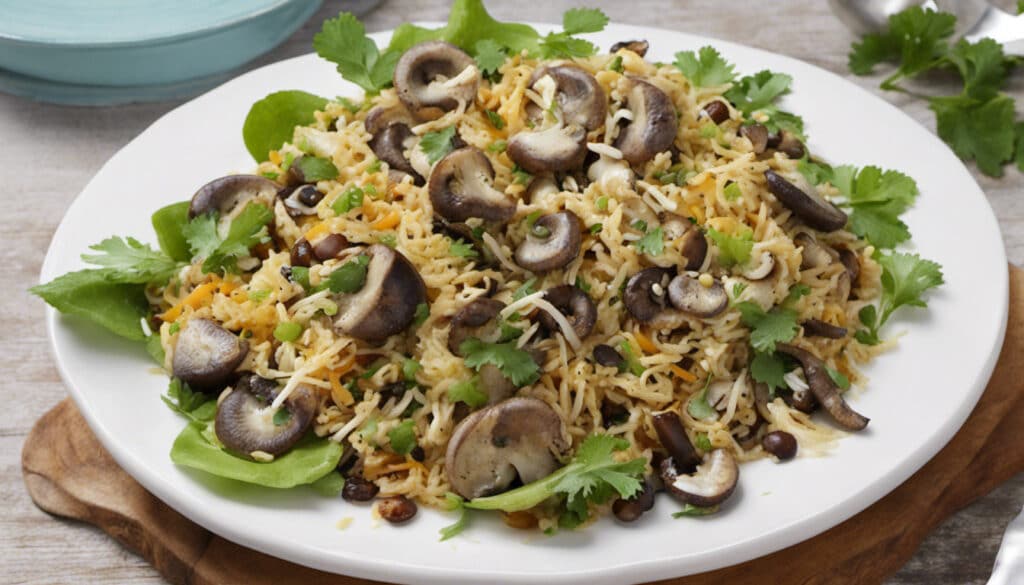 Mushroom Biryani Salad