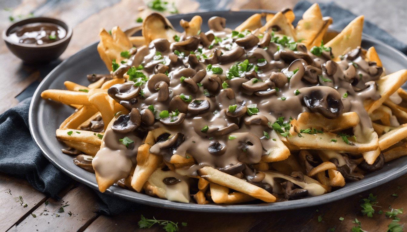 Mushroom Gravy Poutine Nachos