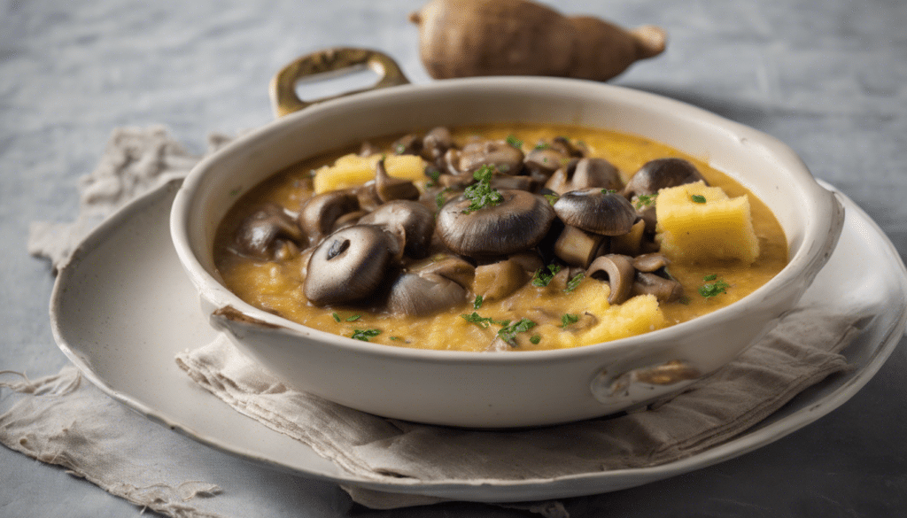 Mushroom Stew with Polenta