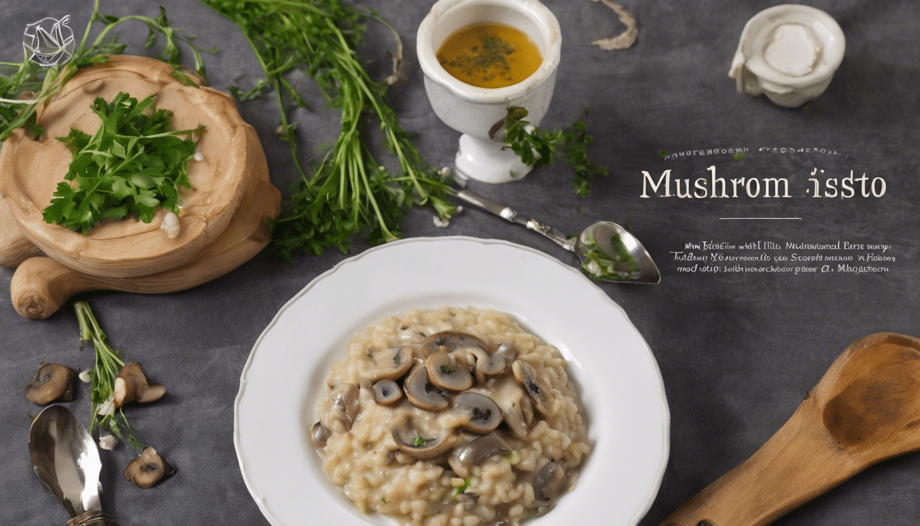 Mushroom and Costmary Risotto