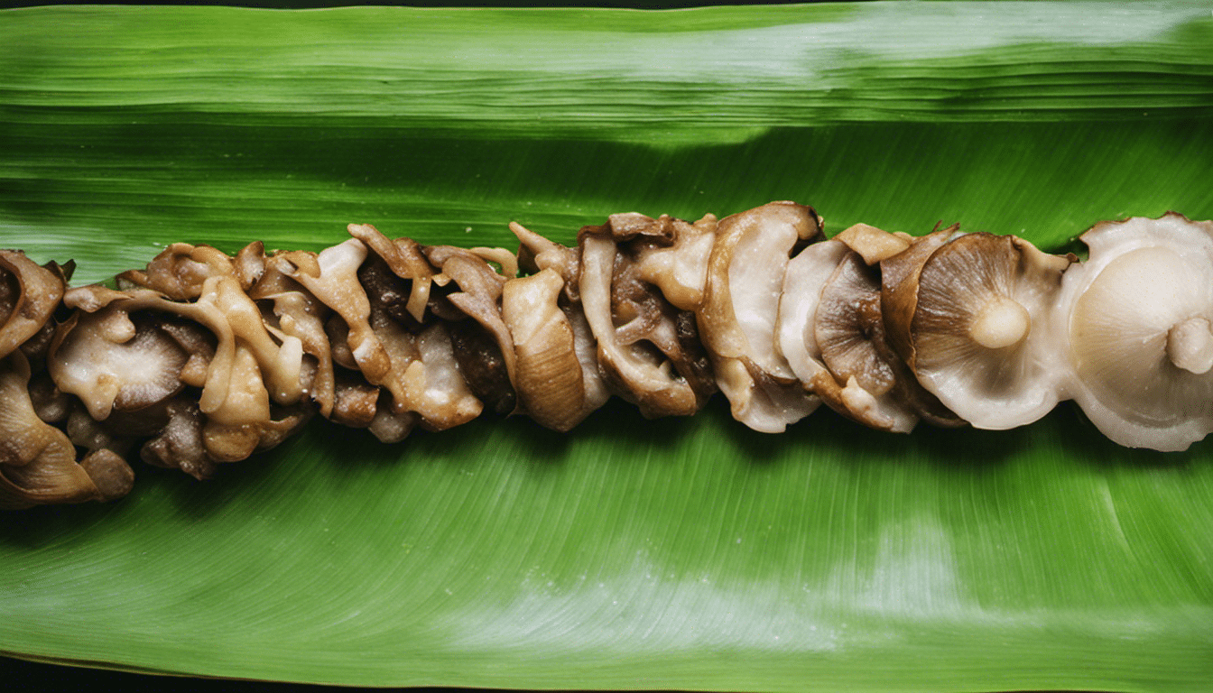 Mushroom in Banana Leaf