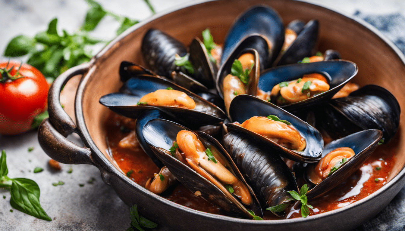 Mussels in Tomato-Basil Sauce