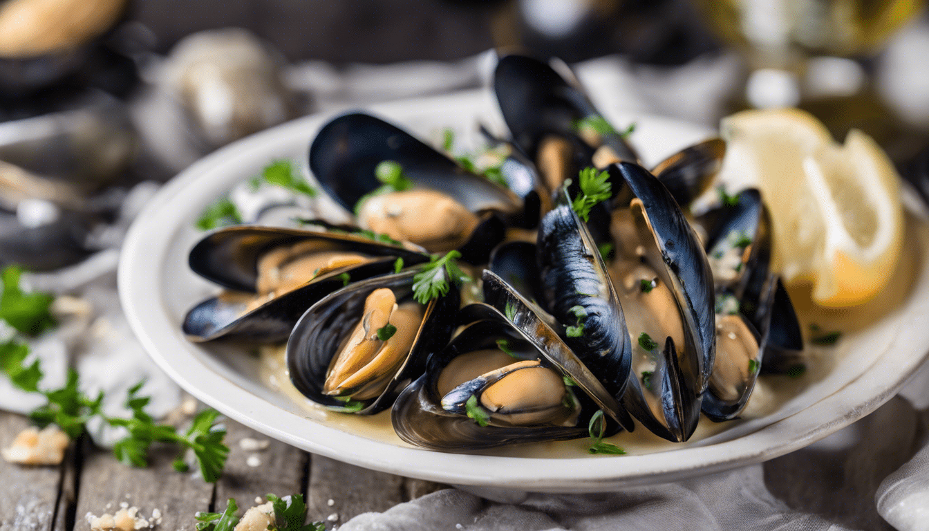 Mussels in White Wine Garlic Sauce