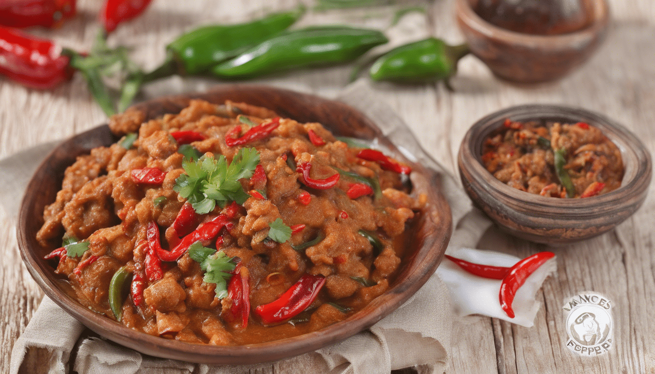 Nances with Spicy Peppers dish