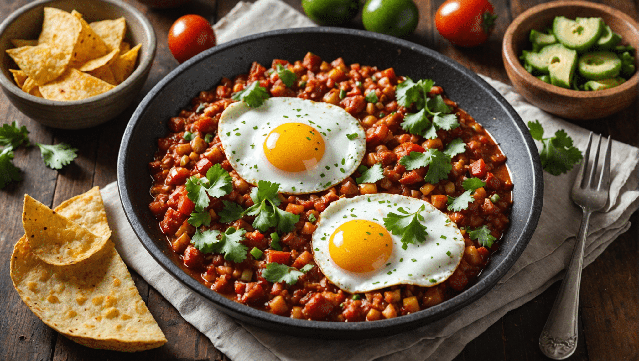 New Mexico Chile Huevos Rancheros