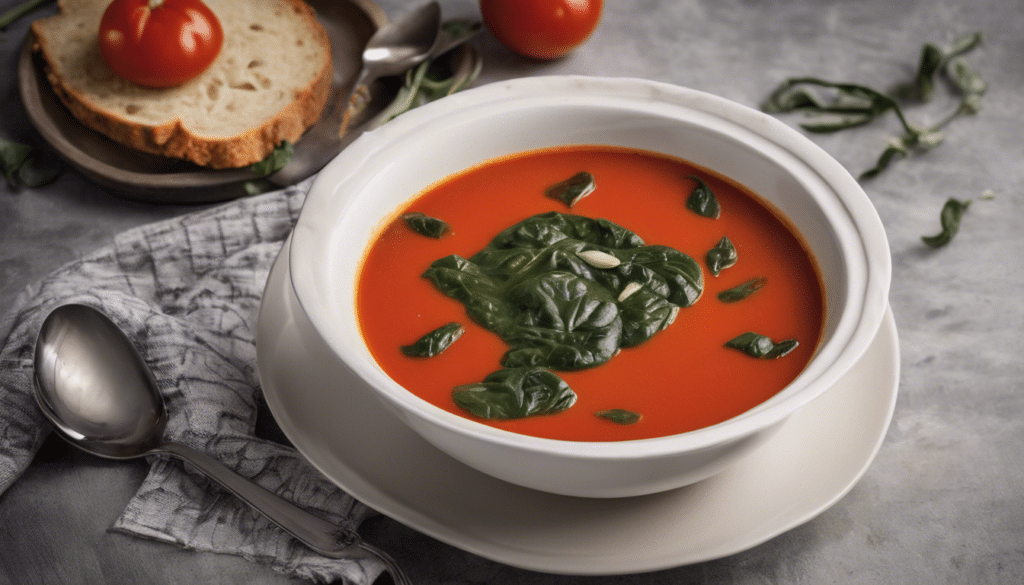 New Zealand Spinach and Tomato Soup