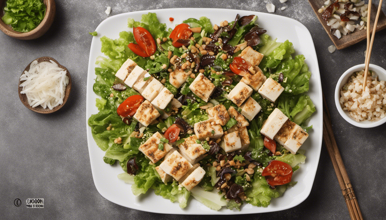 Ogonori and Tofu Salad