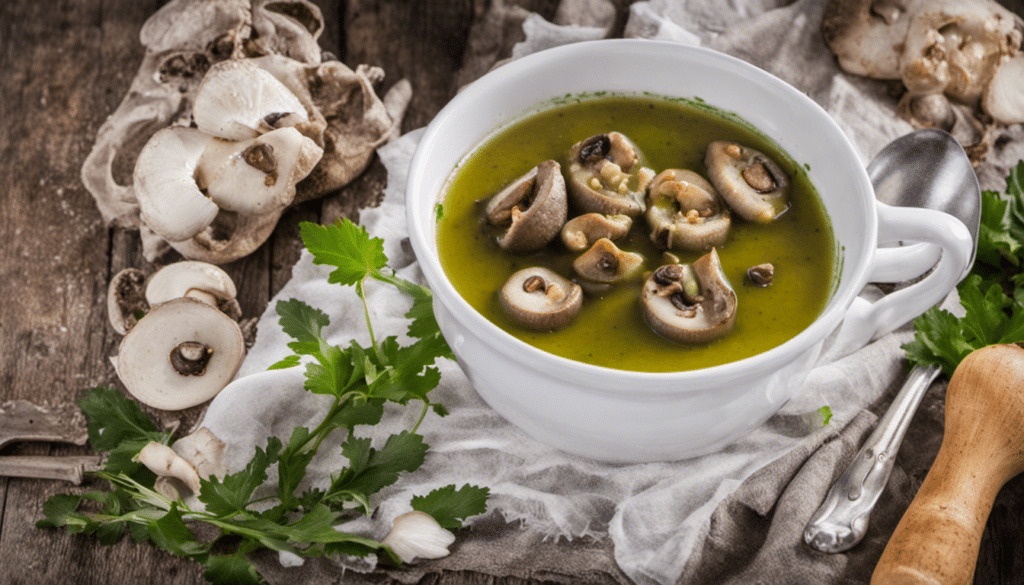 Okra Soup with Mushrooms