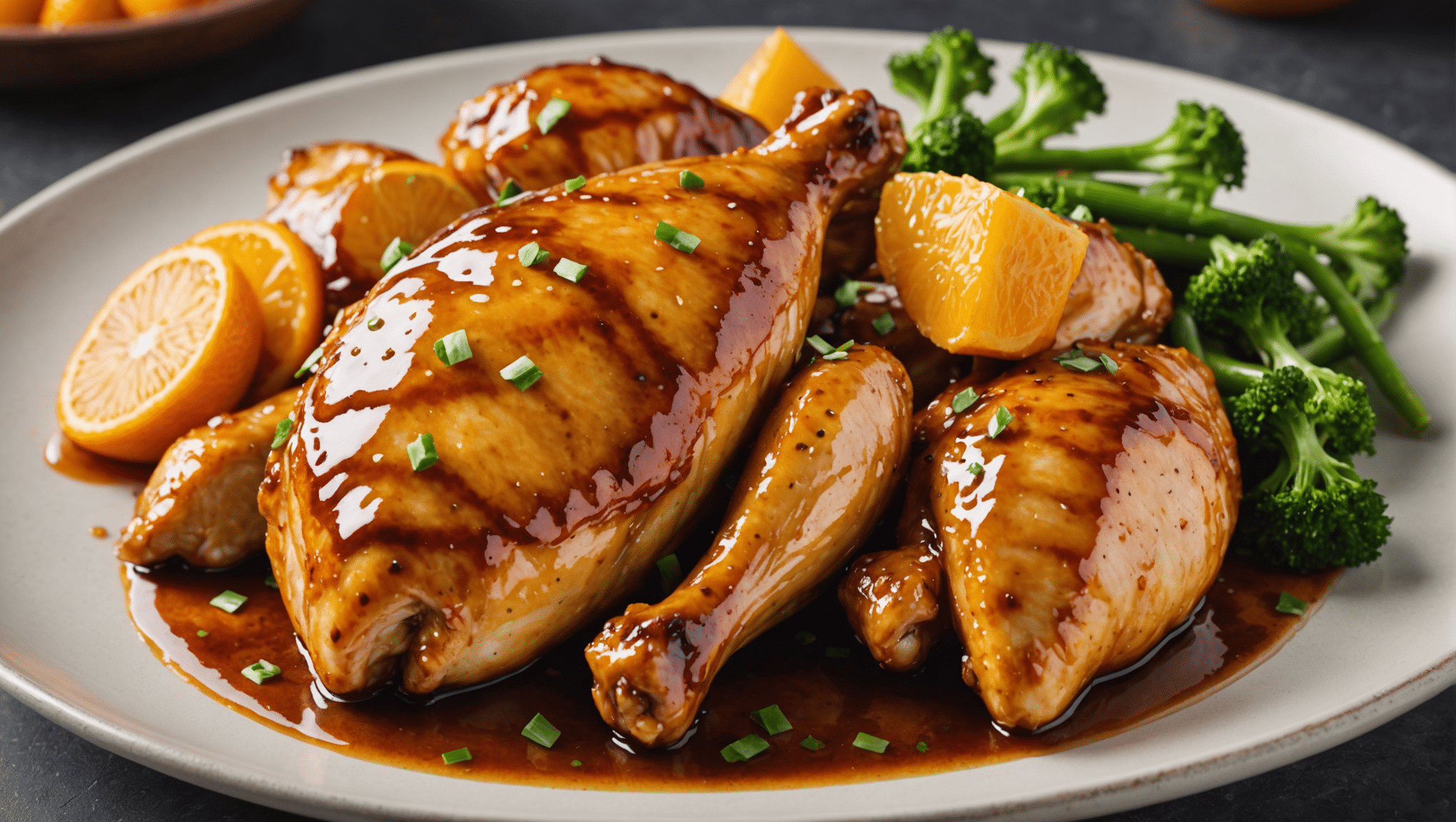 Orange Ginger Glazed Chicken