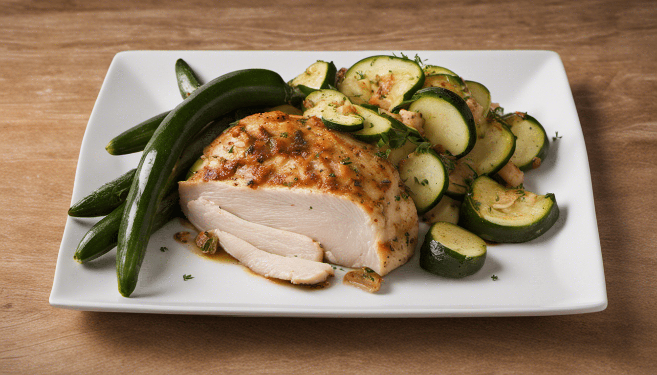 Oven-Baked Turkey Breast with Zucchini Side Dish