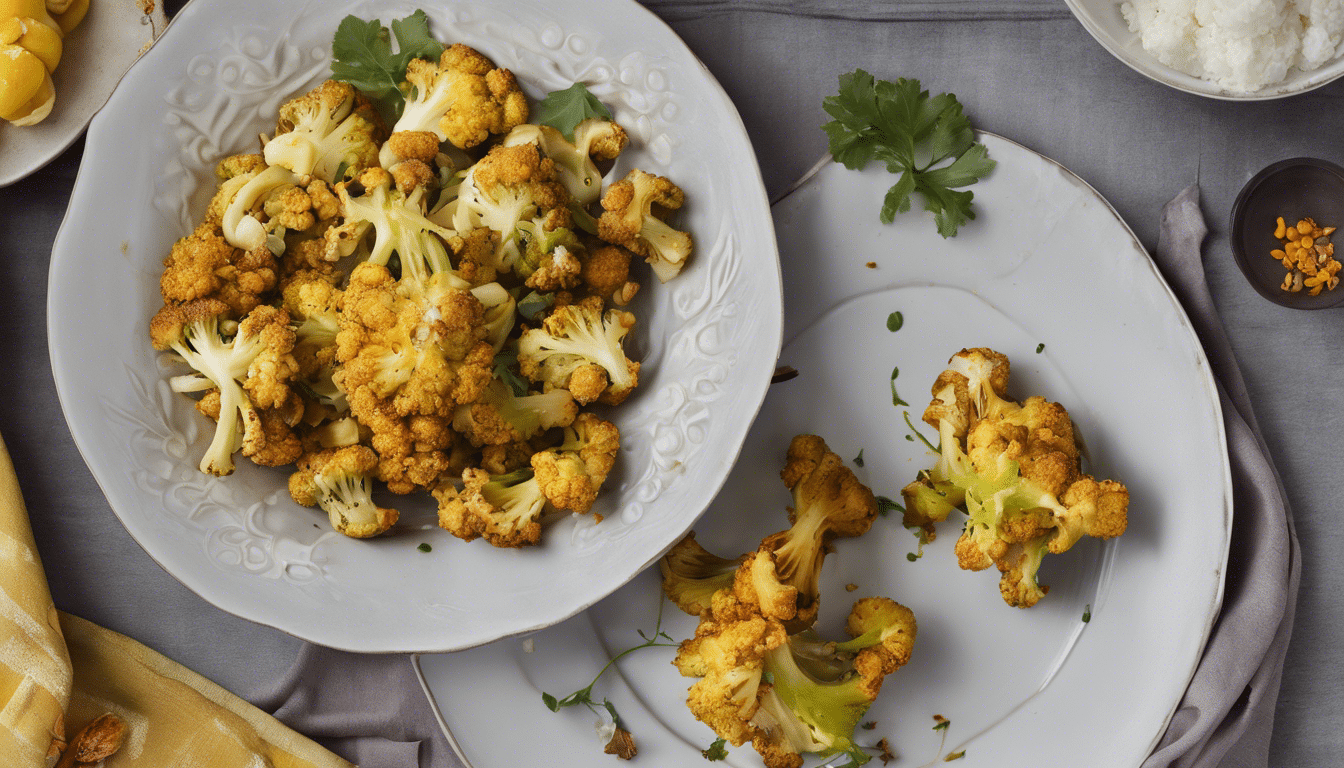 Oven-Roasted Cauliflower with Turmeric and Ginger