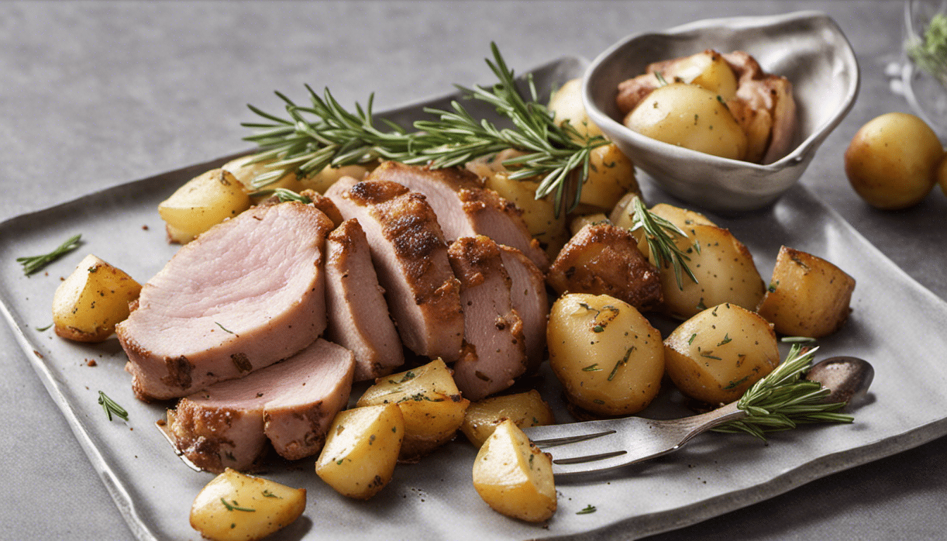 Oven-Roasted Pork Loin with Rosemary Potatoes