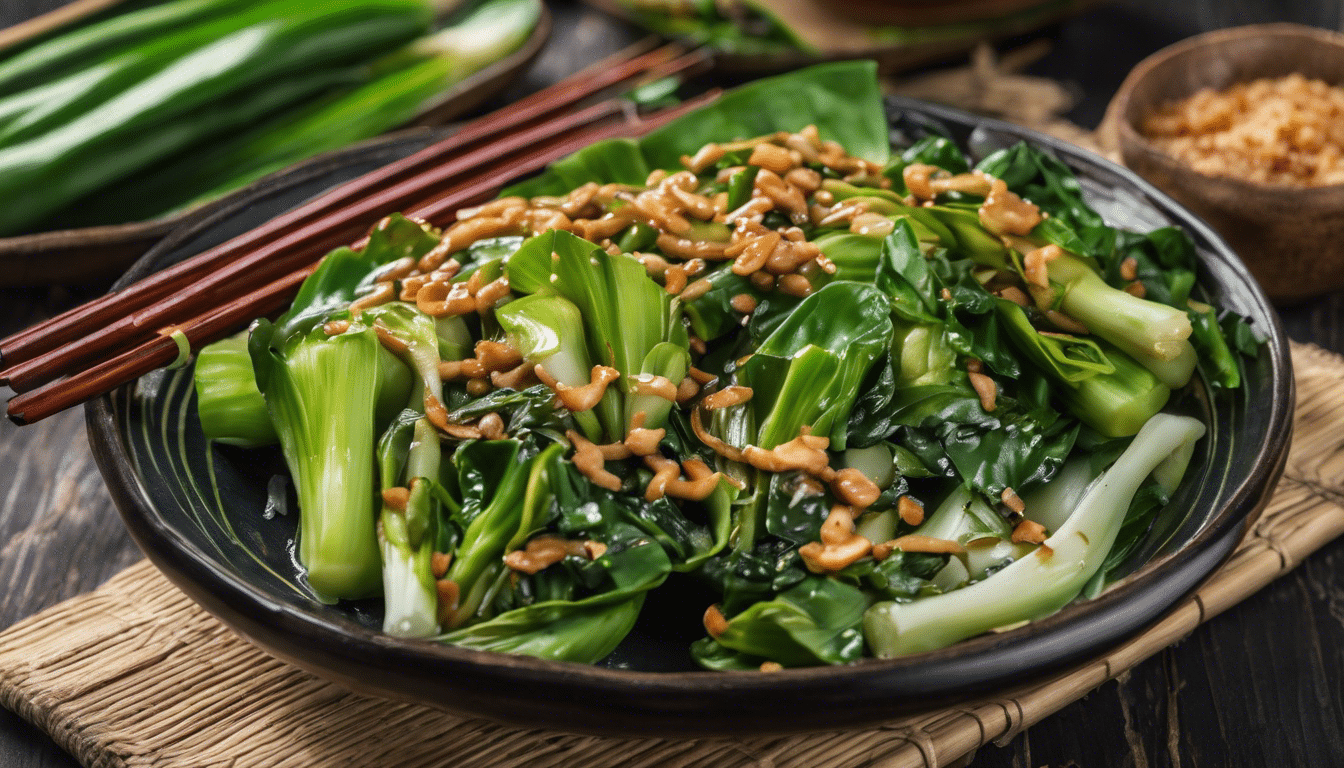 Pak Choy with Ginger and Soy Sauce