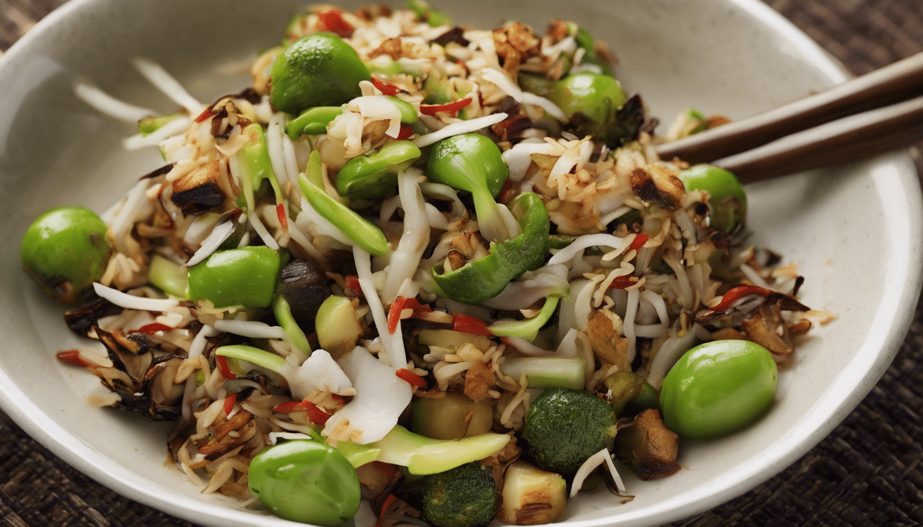 Palmyra Sprouts and Coconut Stir-Fry