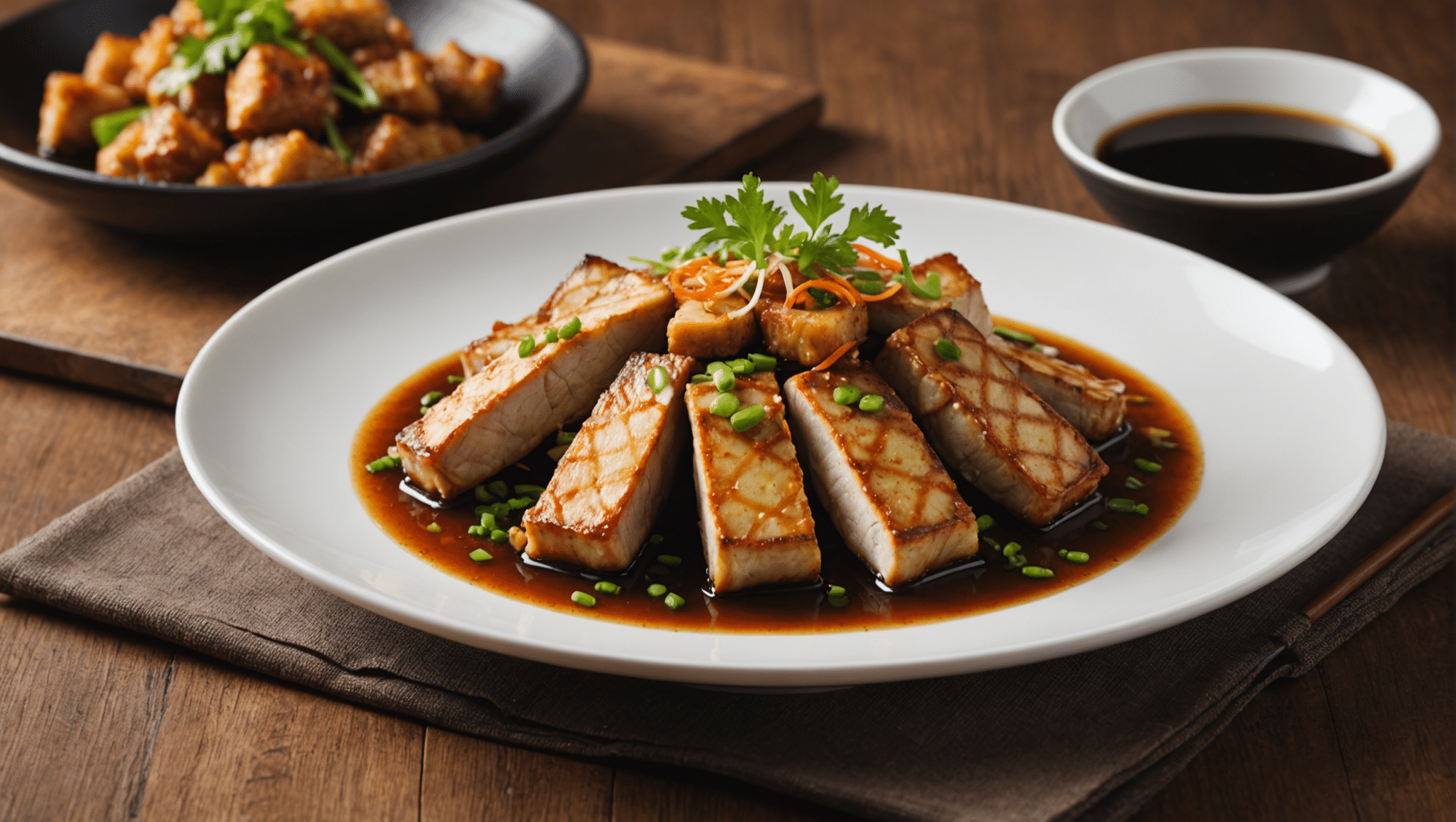 Pan-Fried Gusô with Ginger Sauce