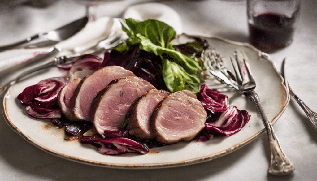 Pan Seared Duck Breast with Radicchio