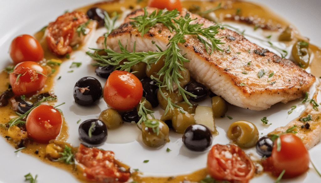 Pan-Seared Snapper with Tomato and Olives