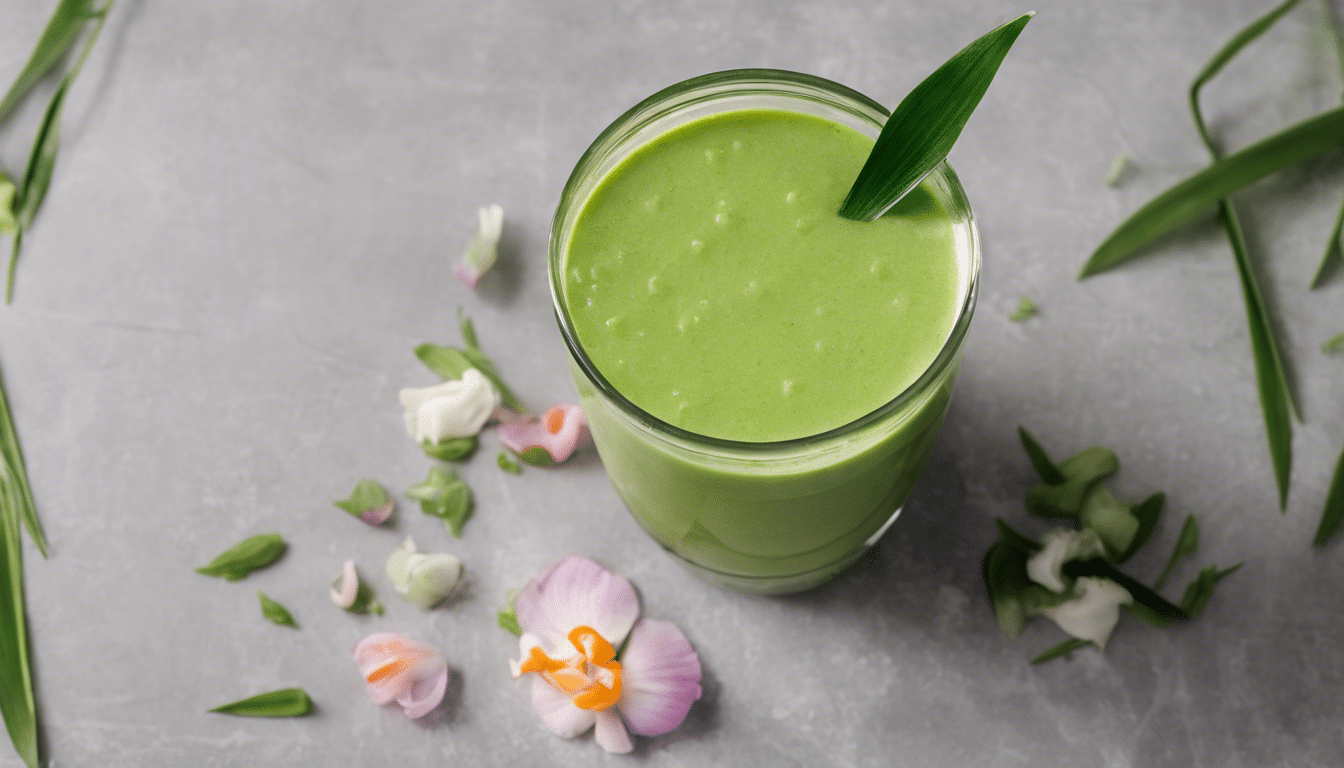 Pandan Flower Smoothie