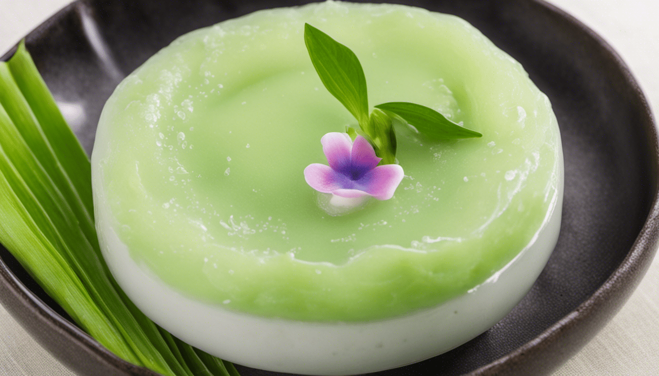 Pandan Flower Tapioca Pudding