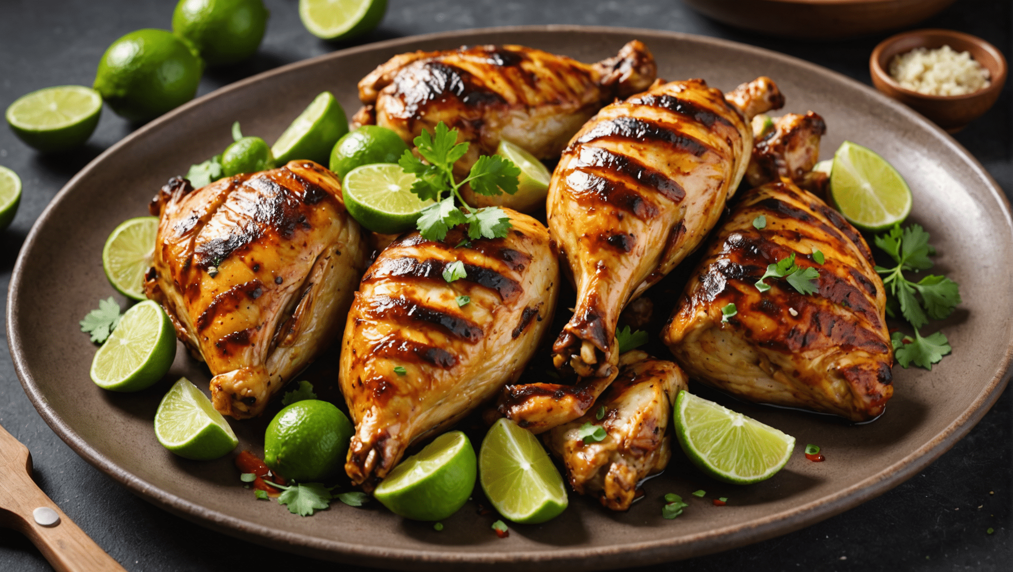 Pápalo and Lime Marinated Chicken