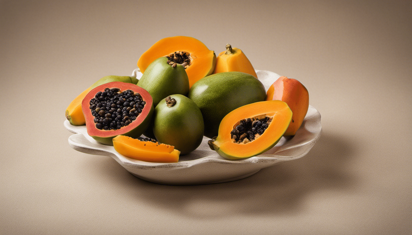 A ripe papaya fruit