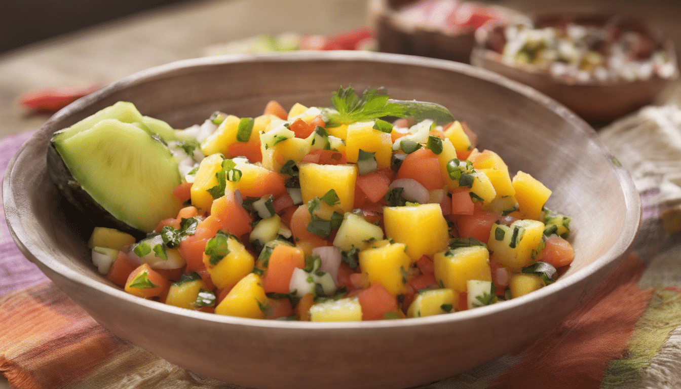 Papaya and Pineapple Salsa