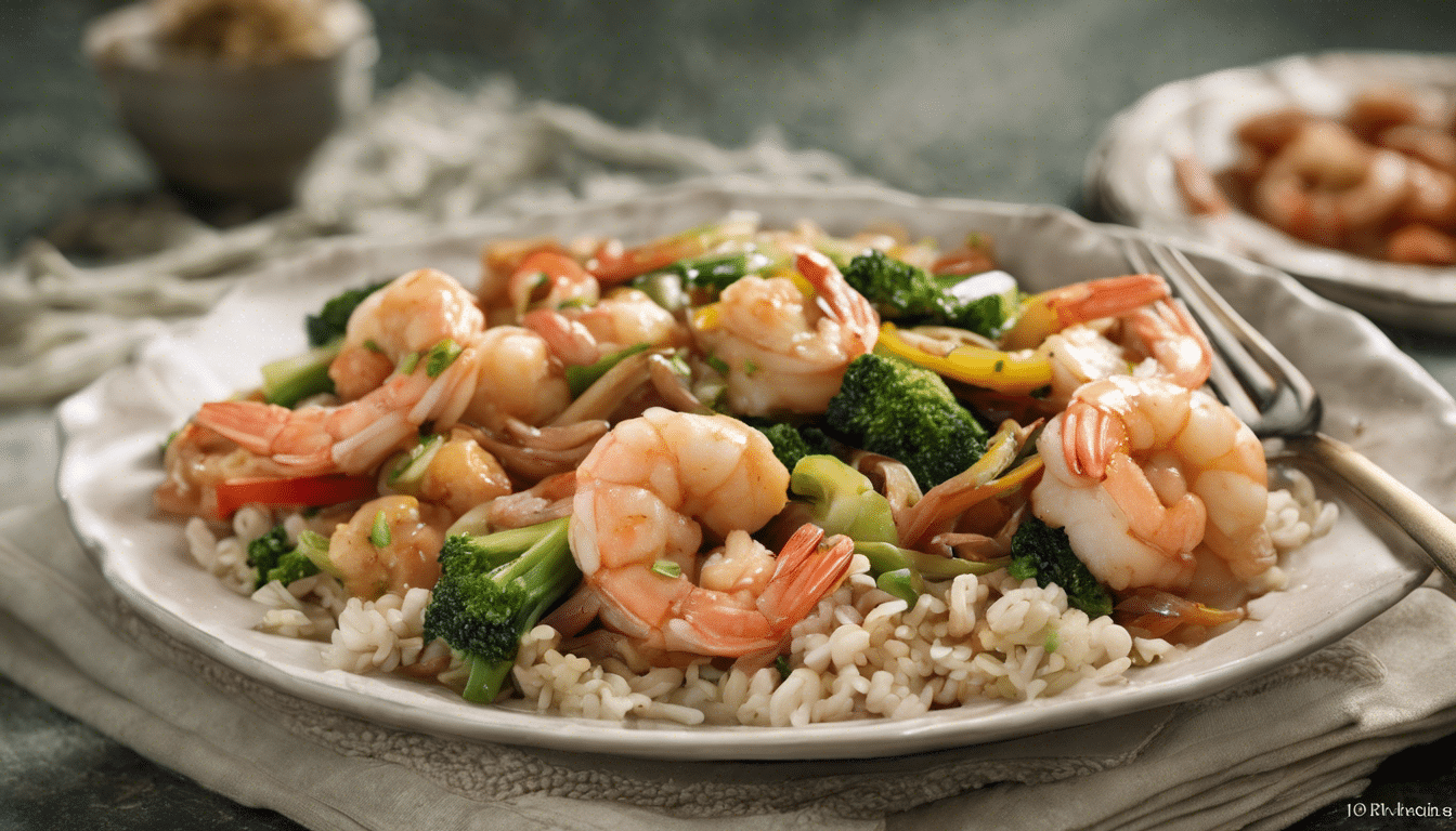 Paracress and Shrimp Stir-fry Image