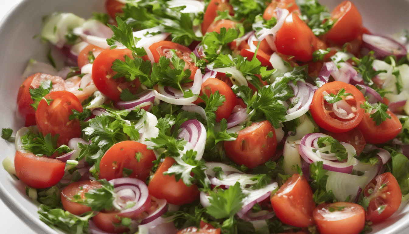 Parsley, Tomato, and Onion Salad