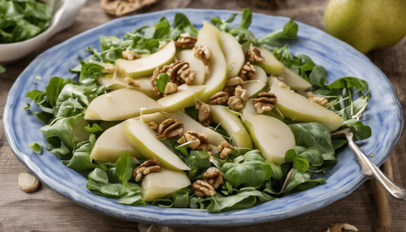 Parsnip and Pear Salad with Walnuts