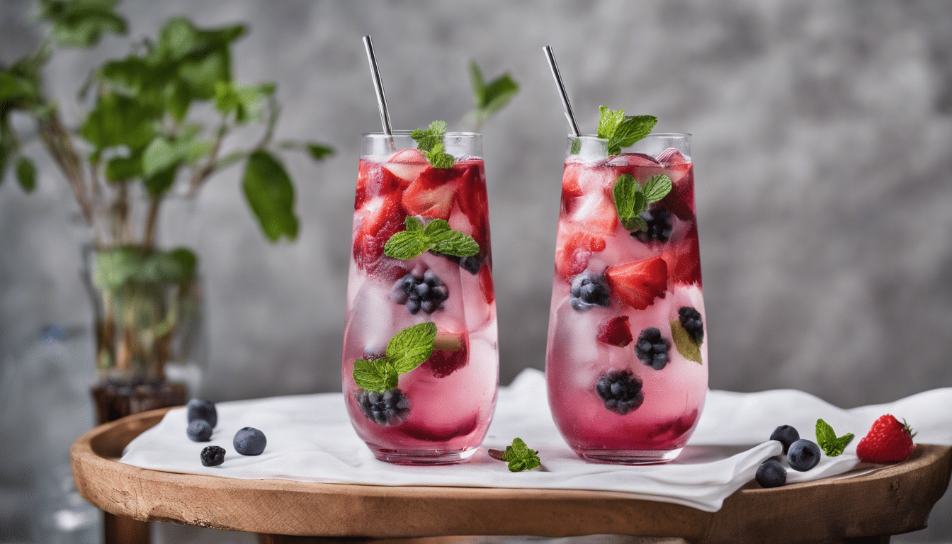 Passion Berry and Mint Infused Water
