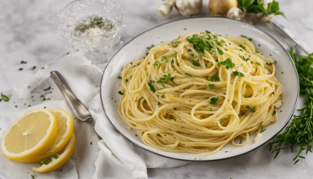 Pasta with Lemon and Garlic