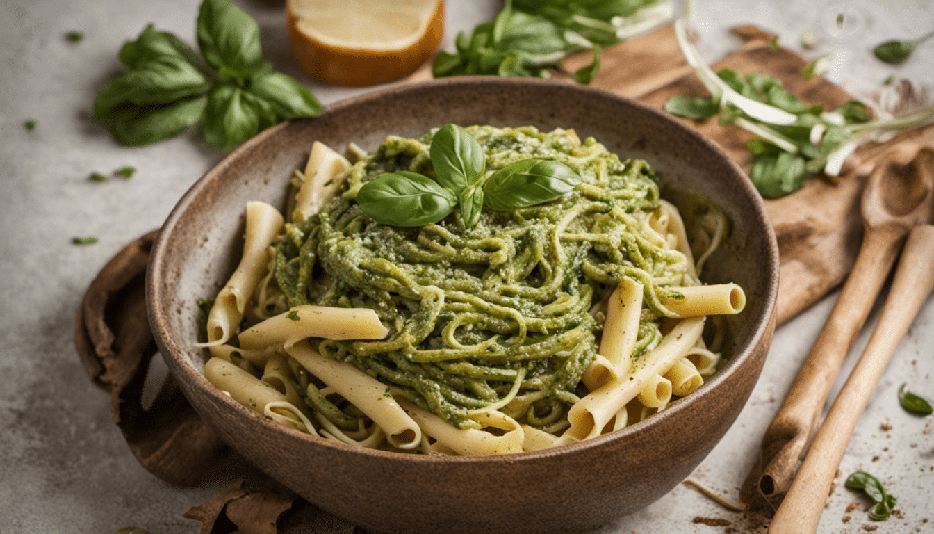 Pasta with Paracress Pesto