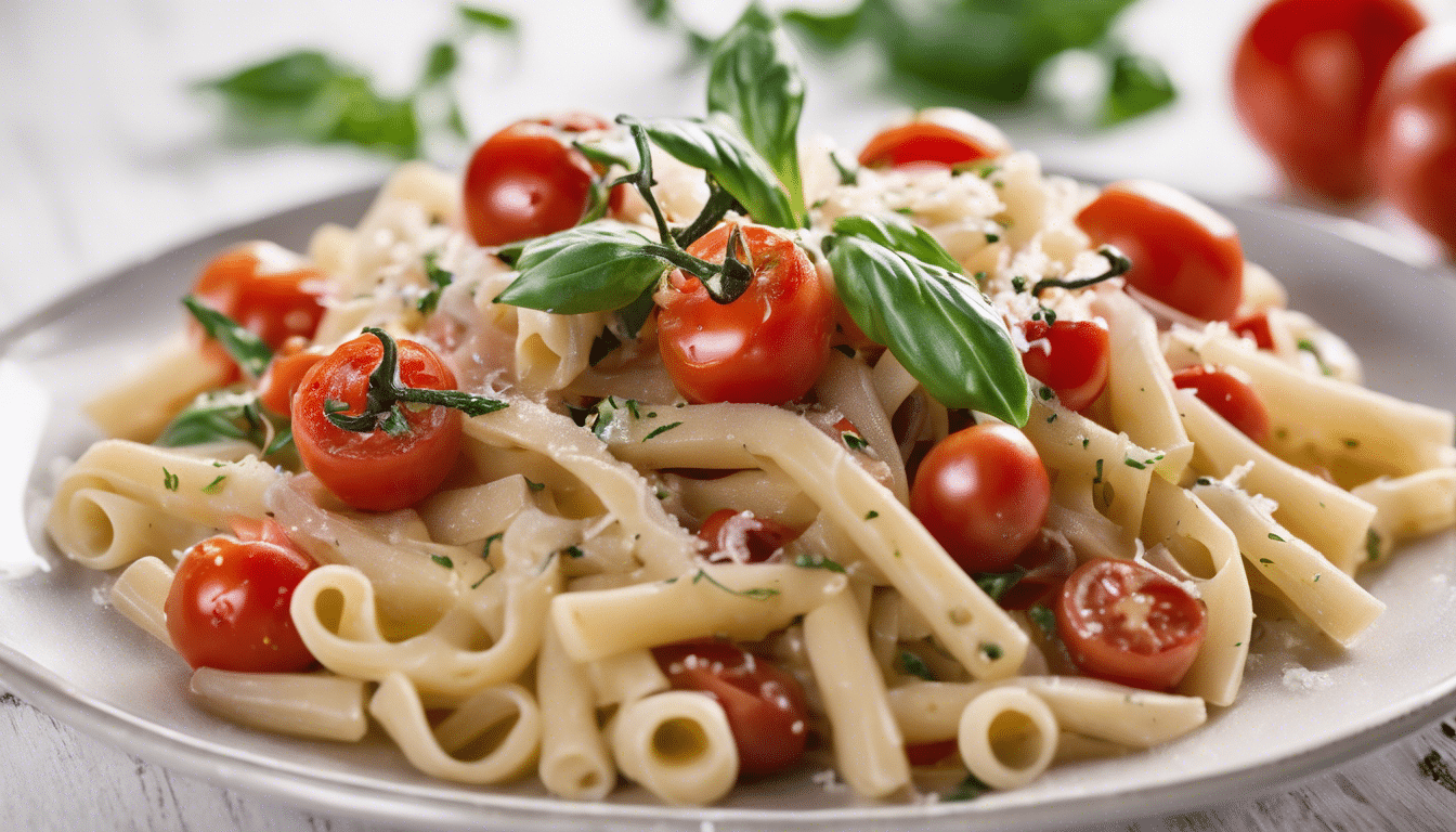 Pasta with Tropea Onions and Cherry Tomatoes