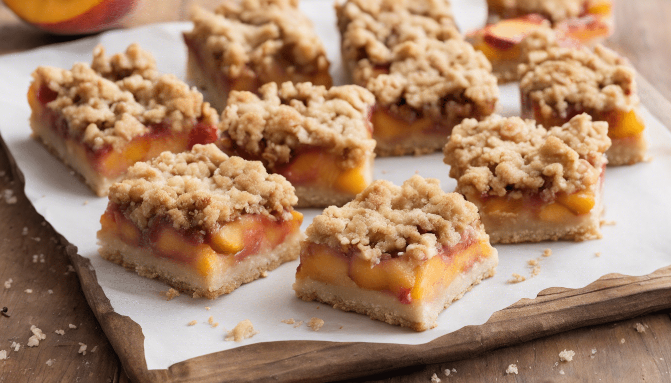 Peach Crumble Bars