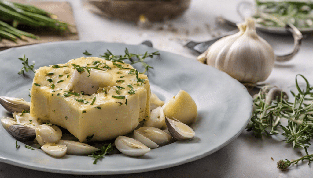 Pennyroyal Infused Garlic Butter for Seafood