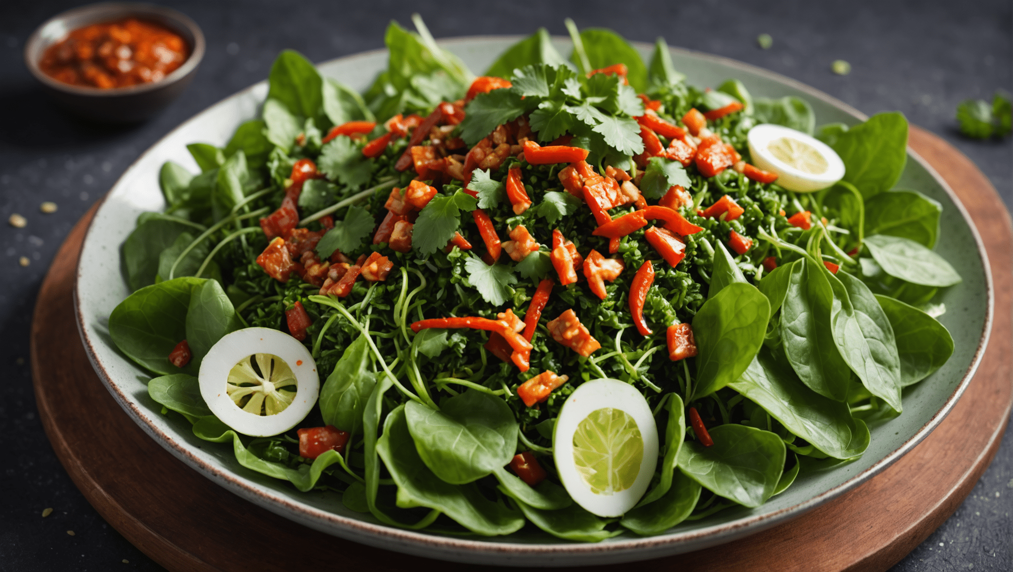 Pennywort Sambal (Spicy Indonesian salad) - Your Gourmet Guru