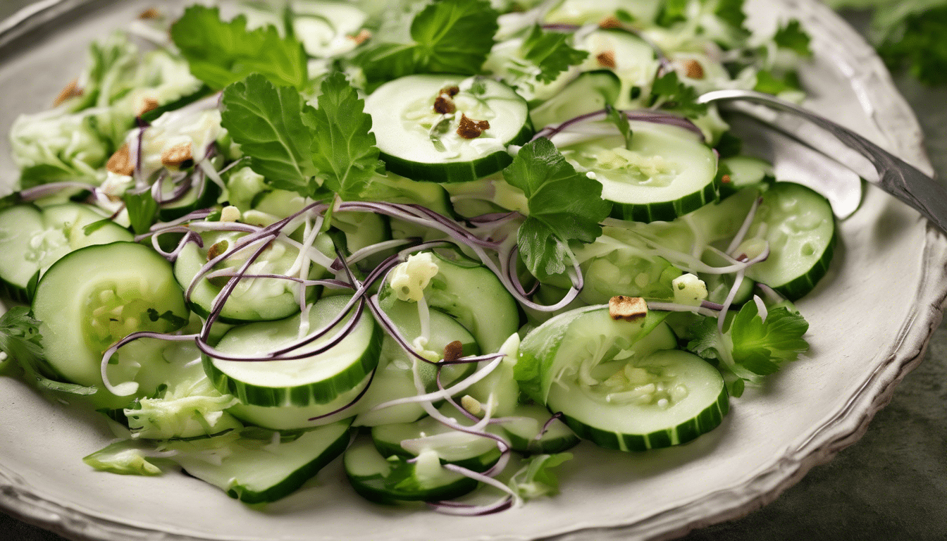 Pennywort and Cucumber Salad