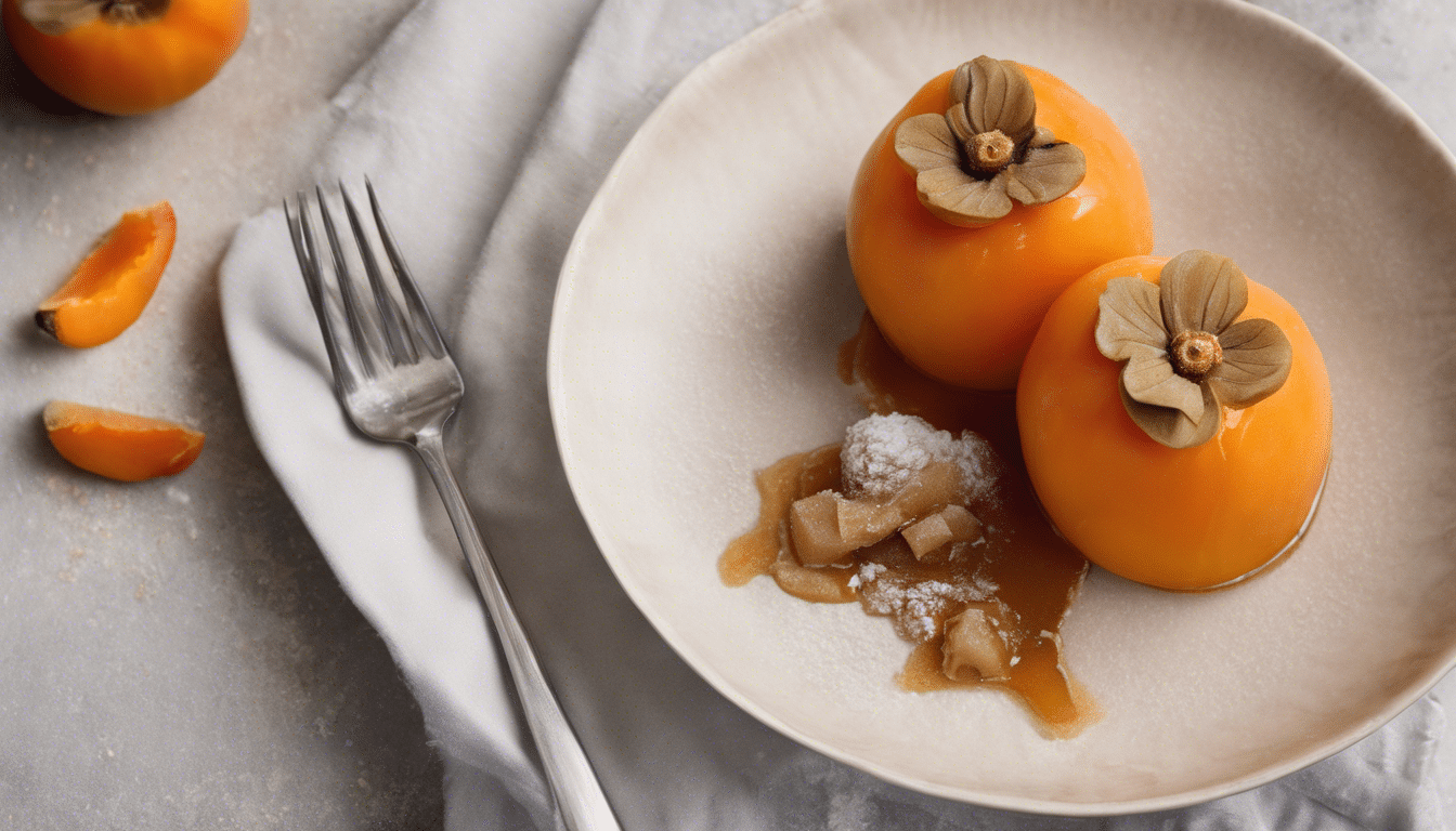 Persimmon and Honey Sorbet