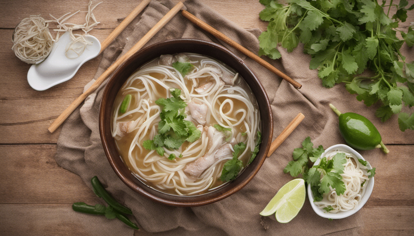 Elements of Pho Soup with Cassia