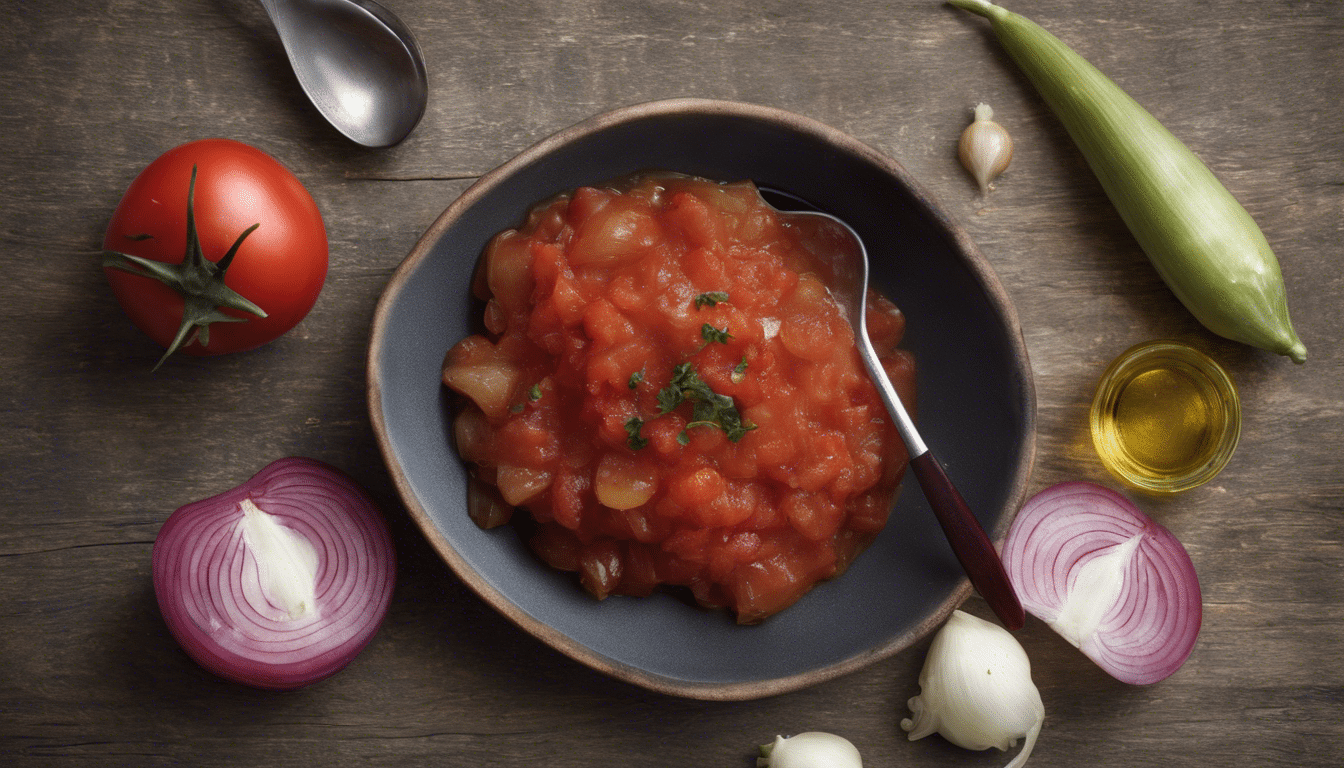 Pickled Onion and Tomato Chutney