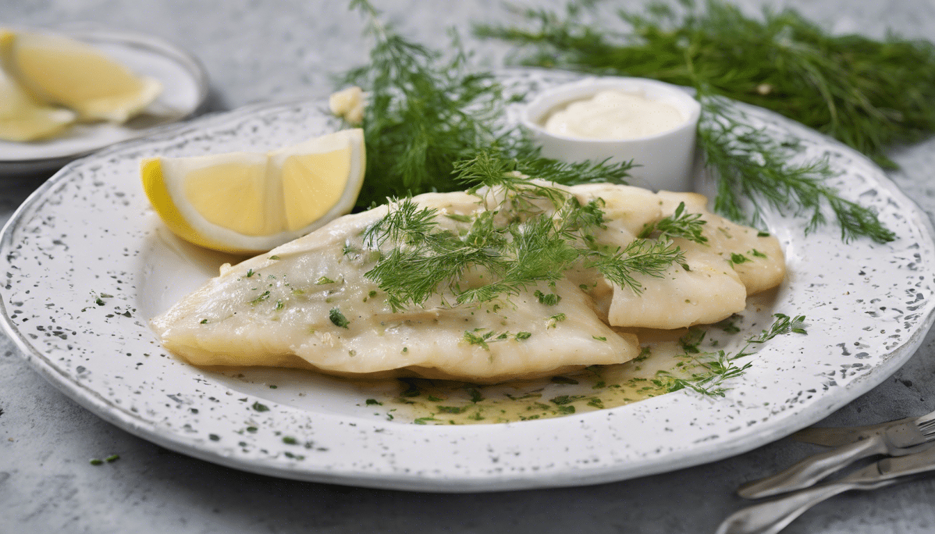 Plaice with Lemon and Dill Butter